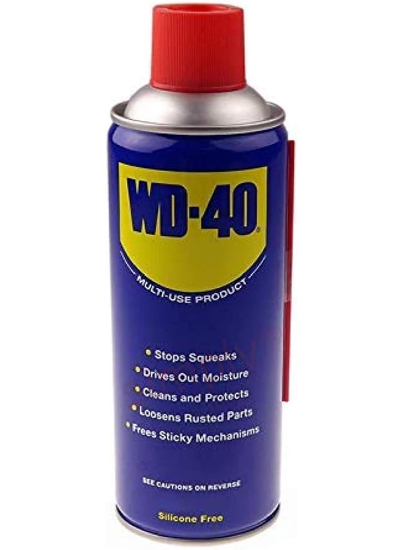 WD-40 Multi-Use 330ml Spray Aerosol Can All-Purpose Lubricant, Cleans Rust, for Home & Workshop Use - Image 1